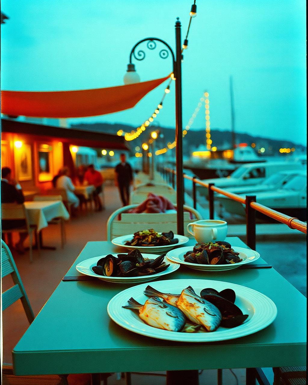 Fried Black Sea sprat on a plate